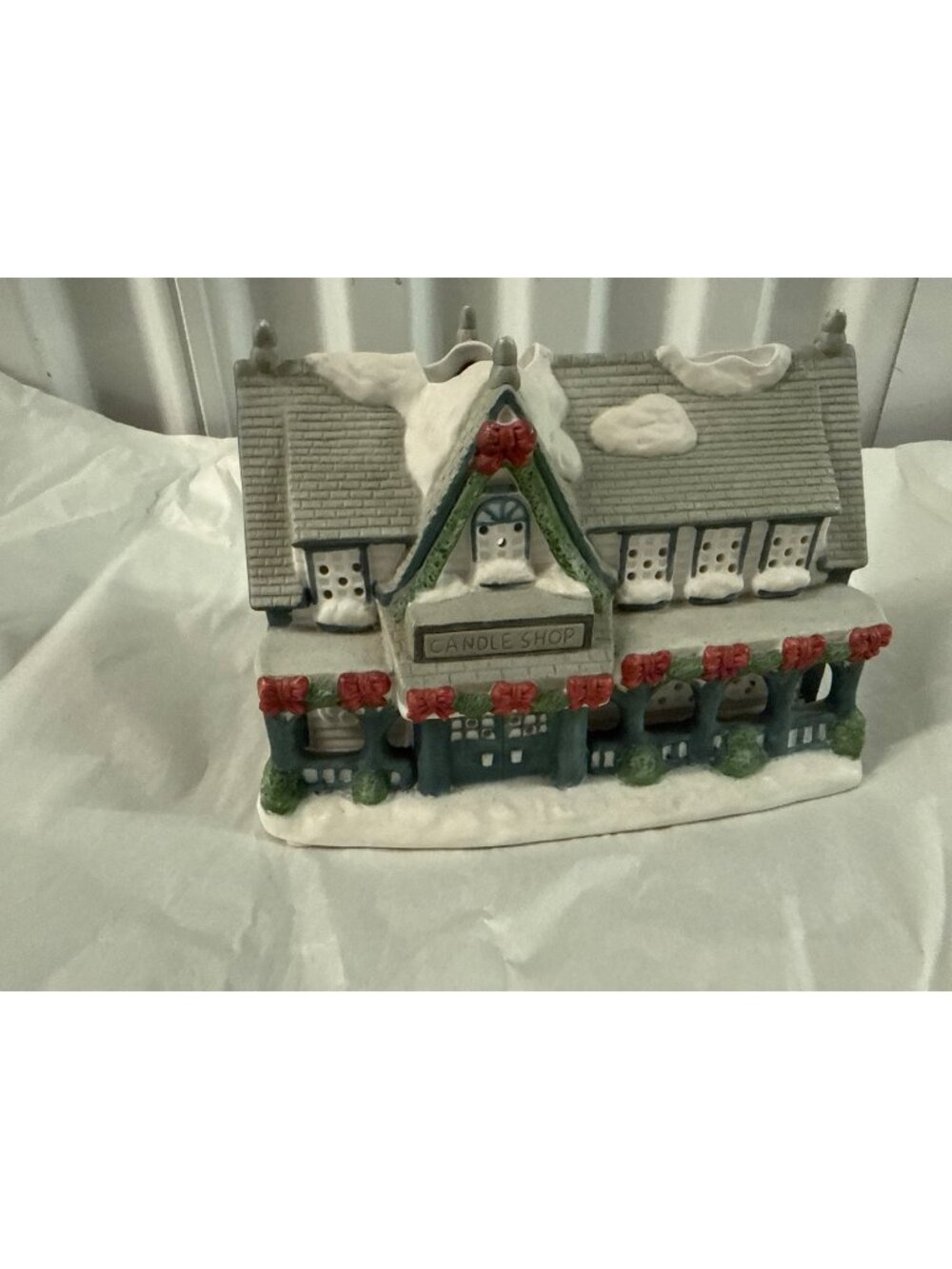 Department 56 Candle Shop Lighted Village House Ceramic Christmas Decor
